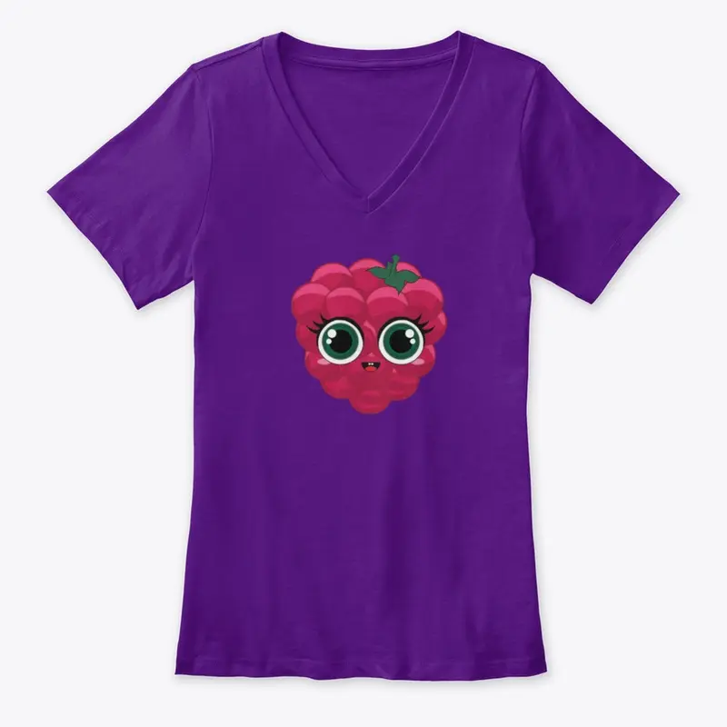 Ruby Raspberry Women's V-Neck Tee