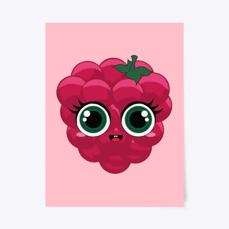 Ruby Raspberry Poster 18" x 24"