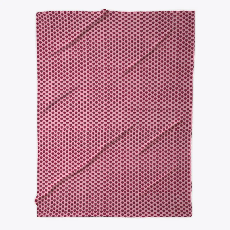 Ruby Raspberry Fleece Blanket