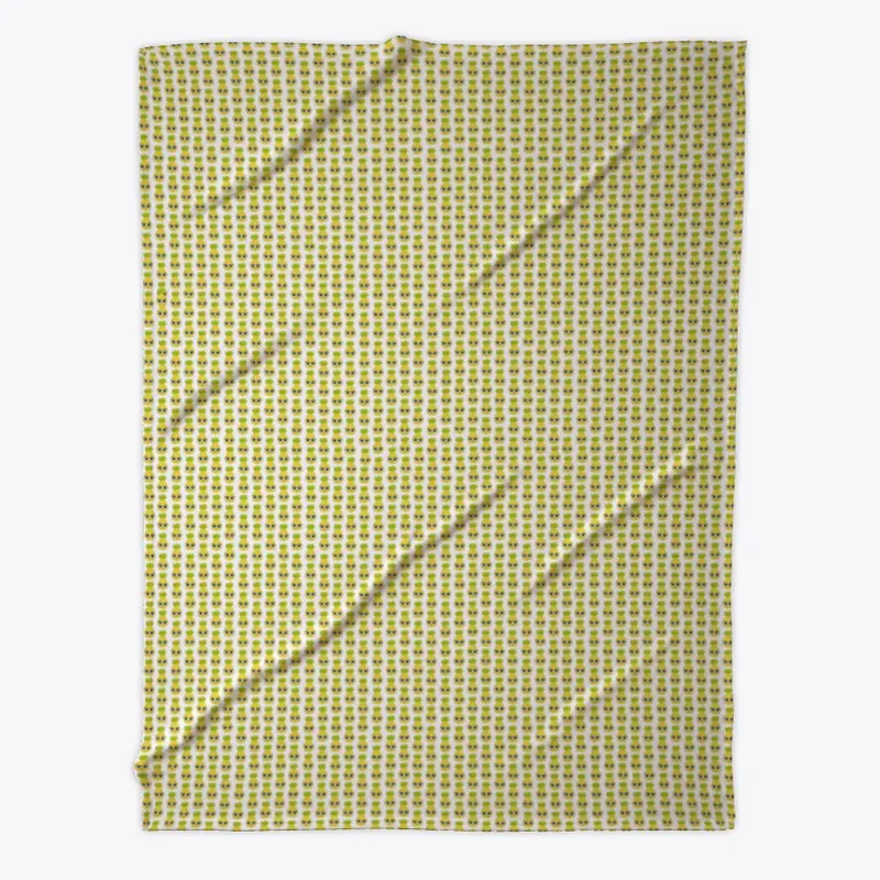 Penelope Pineapple Fleece Blanket