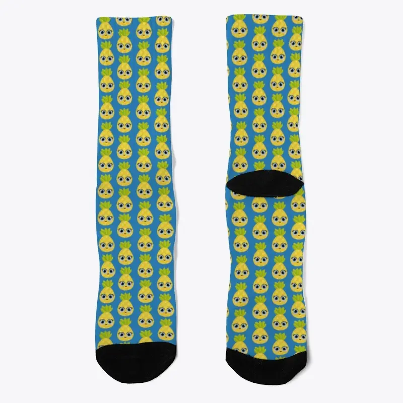  Penelope Pineapple Crew Socks