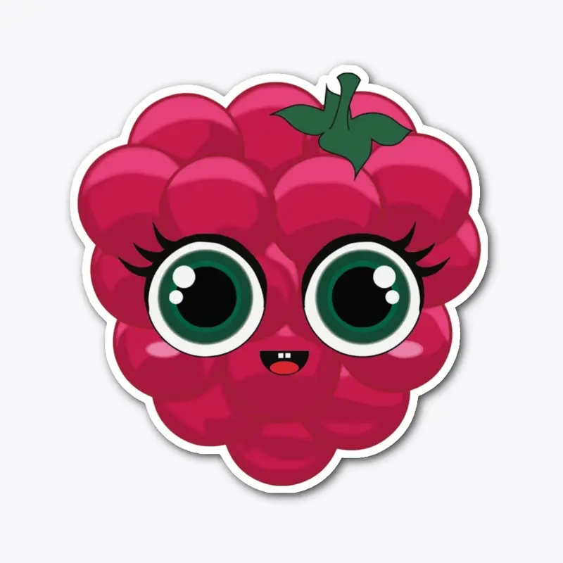 Ruby Raspberry Die Cut Sticker