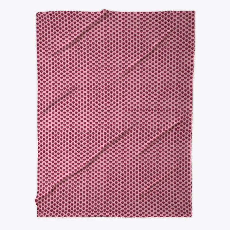 Ruby Raspberry Fleece Blanket