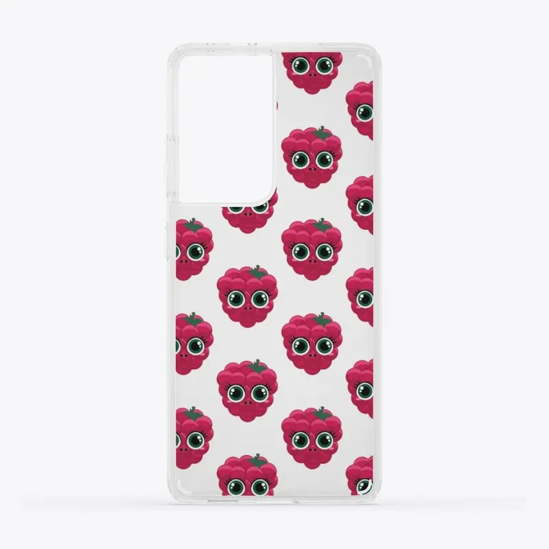 Ruby Raspberry Clear Samsung Phone Case